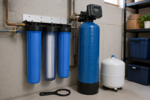 water filtration system, home water quality, clean drinking water, whole home filtration, water treatment